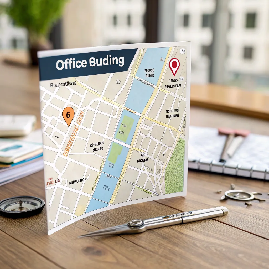 Map showing office location
